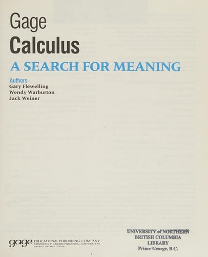 Gage calculus: a search for meaning