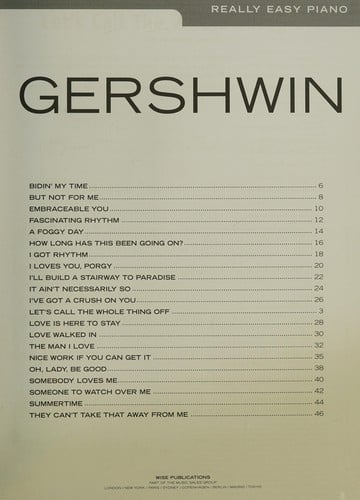 Really Easy Piano: Gershwin