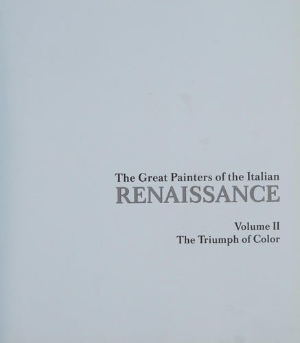 The great painters of the Italian Renaissance