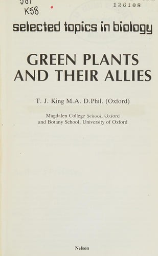 Green plants and theirallies.