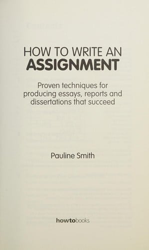 How to Write an Assignment 8E