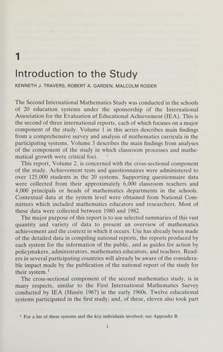 The IEA study of mathematics II: contexts and outcomes of school mathematics