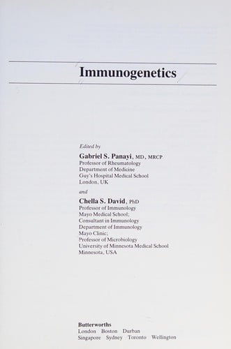 Immunogenetics