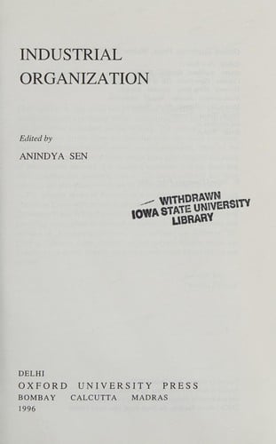 Industrial organization