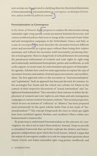 In the Name of Women's Rights: The Rise of Femonationalism