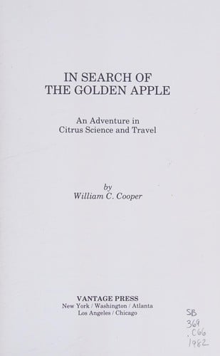 In search of the golden apple: an adventure in citrus science and travel