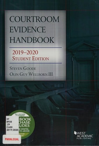 Courtroom Evidence Handbook, 2019-2020 Student Edition
