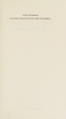 Kleine Geschichte der Schweiz