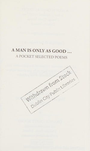 Man Is Only As Good...