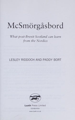 McSmörgåsbord: What Post-Brexit Scotland Can Learn from the Nordics