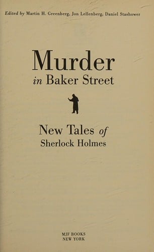 Murder in Baker Street: New Tales of Sherlock Holmes