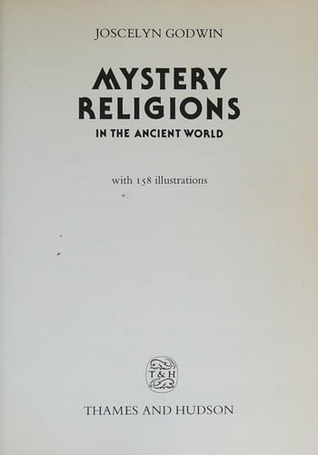 Mystery religions: in the ancient world