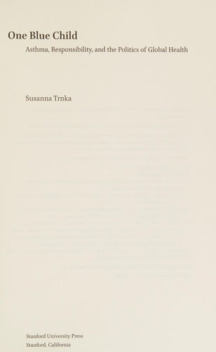 One Blue Child: Asthma, Responsibility, and the Politics of Global Health