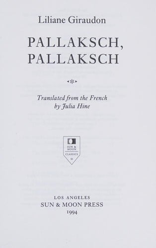 Pallaksch, Pallaksch (Sun and Moon Classics)