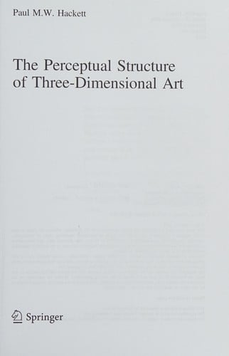 Perceptual Structure of Three-Dimensional Art
