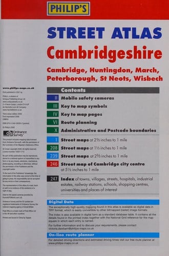 Cambridgeshire Street Atlas Pocket