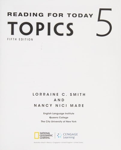 Reading for Today 5 : Topics