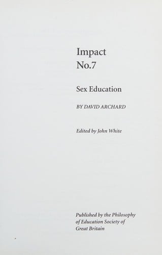Sex education