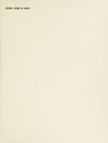 Sierra Leone in Maps,