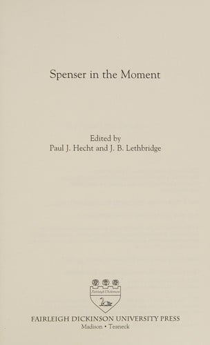 Spenser in the Moment