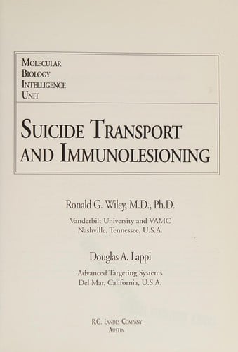 Suicide transport and immunolesioning
