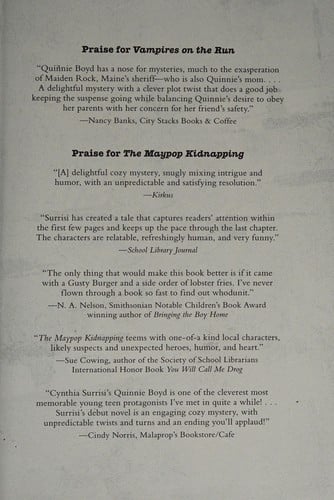 Vampires on the Run: A Quinnie Boyd Mystery