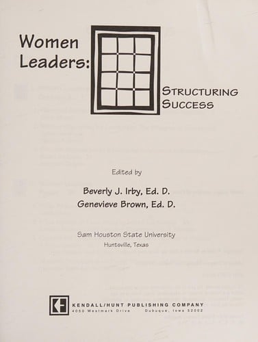 Women leaders: structuring success