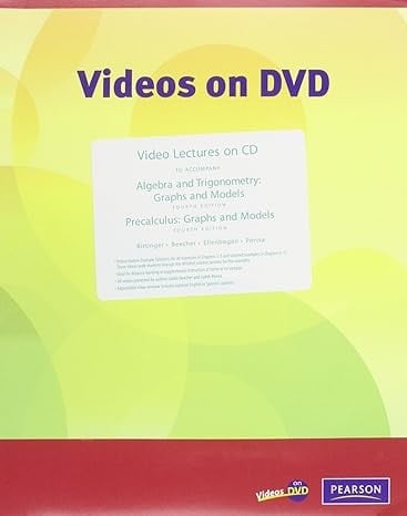 Video Lectures on CD to Accompany: Algebra and Trigonometry: Graphs and Models / Precalculus: Graphs and Models