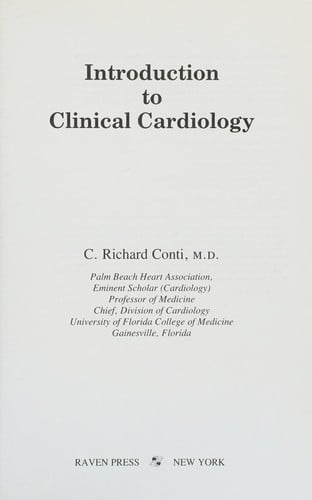 Introduction to clinical cardiology