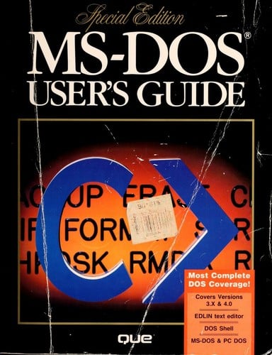 MS-DOS: Userʼs Guide