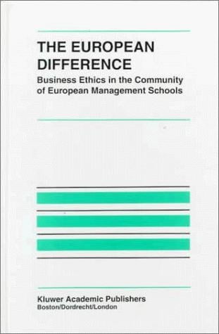 The European difference: business ethics in the Community of European Management Schools