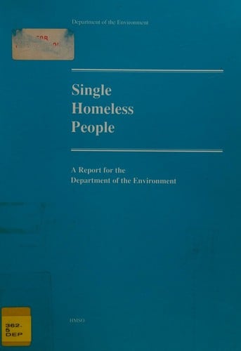 Single homeless people