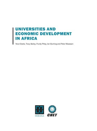 Universities and economic development in Africa