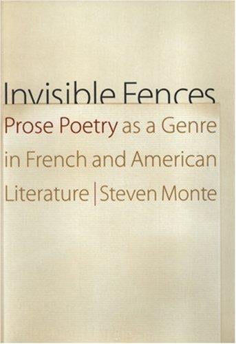 Invisible fences: prose poetry as a genre in French and American literature