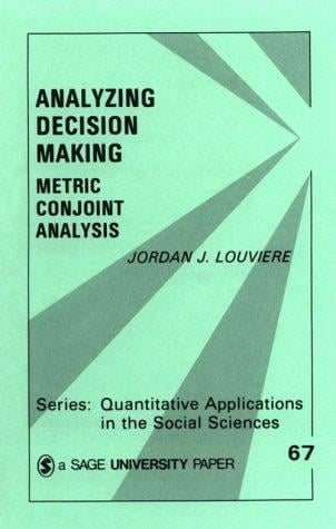 Analyzing decision making: metric conjoint analysis