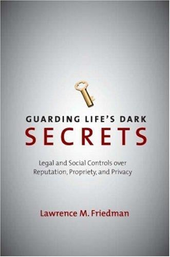 Guarding Life's Dark Secrets: Legal and Social Controls over Reputation, Propriety, and Privacy