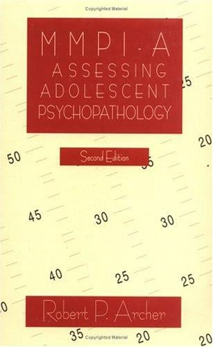MMPI-A: assessing adolescent psychopathology