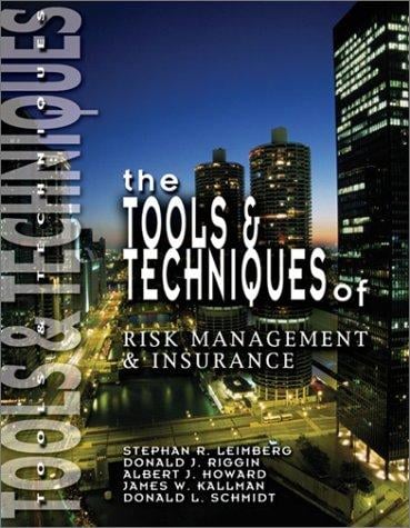 The tools & techniques of risk management & insurance
