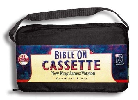 NKJV Bible on Cassette - Complete: 48 Cassettes - Black Carrying Case