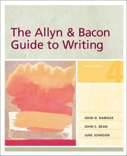 Allyn & Bacon guide to writing