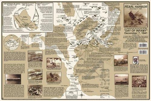 Franko's Historical Map of Pearl Harbor