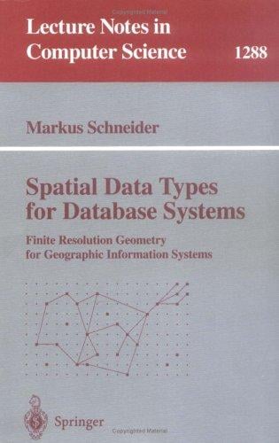Spatial data types for database systems: finite resolution geometry for geographic information systems