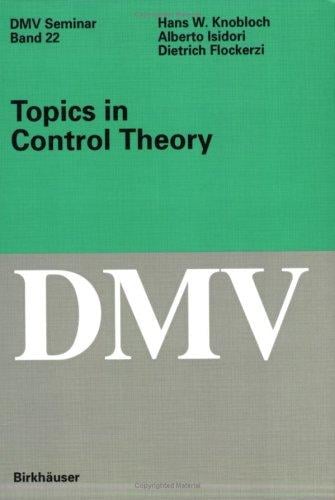Topics in control theory
