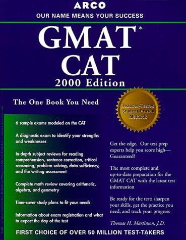 Arco Everything You Need to Score High on the Gmat Cat 2000