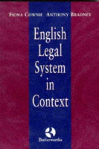 The English Legal System in Context