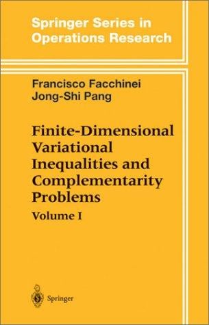 Finite-Dimensional Variational Inequalities and Complementarity Problems I