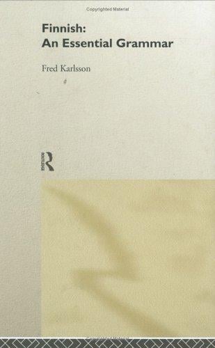 Finnish: An Essential Grammar (Routledge Grammars)