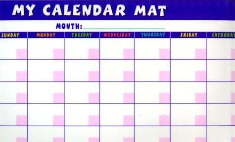 My Calendar Mat/To Do! Mat: Prepack of 6