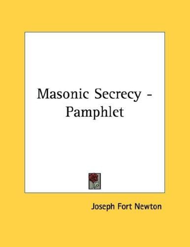 Masonic Secrecy - Pamphlet