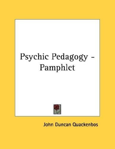 Psychic Pedagogy - Pamphlet